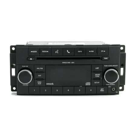2007 Dodge Nitro Jeep Wrangler AM FM CD Player Radio w Auxiliary RES P05107095AJ - (Best Cb Radio For Jeep Wrangler)