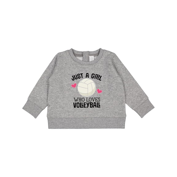Inktastic Just a Girl Who Loves Volleyball Baby Sweatshirt