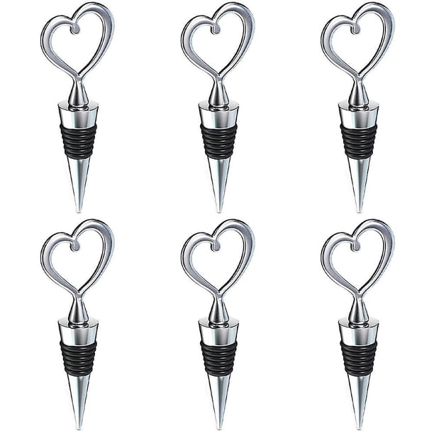 Tapones de vino en forma de corazón para recuerdos de boda, regalos de fiesta de despedida de soltera para invitados, decoraciones de recuerdo