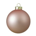 thumbnail image 2 of 4-Piece Shiny and Matte Pink Glass Ball Christmas Ornament Set 4" (100mm), 2 of 7
