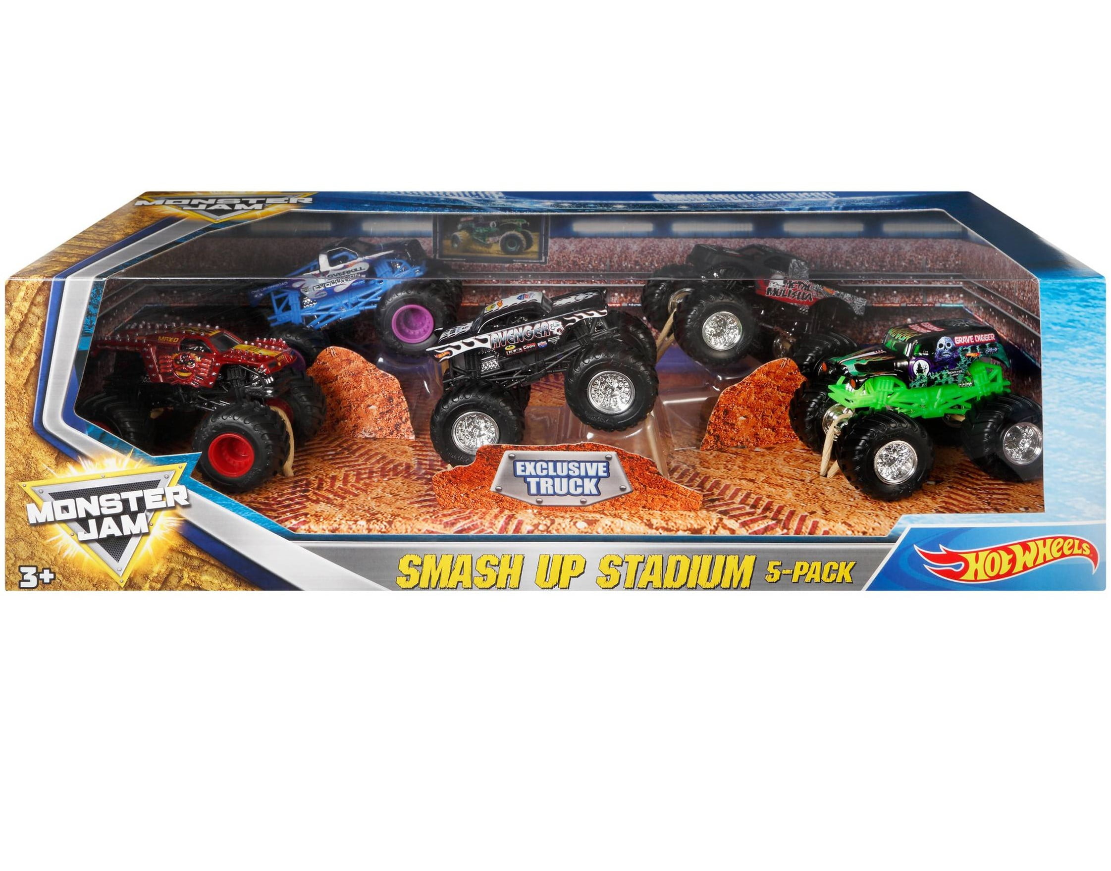 hot wheels monster jam 5 pack