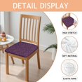 thumbnail image 2 of Purple Sun Planet Rocket Star Pattern Seat Covers for Dining Room Chairs Set Of 4,Stretch Printed Washable Chair Seat Cover with Elastic Ties and Button,Removable Waterproof Couch Cushion Covers, 2 of 6