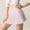 Pink, variant on Tennis Skirts for Women Crossover High Waisted Lightweight Pleated Ruffle Mini Workout Skorts with Pockets