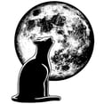 thumbnail image 2 of CafePress - Howl At The Moon Cat Mug - 11 oz Ceramic Mug - Novelty Coffee Tea Cup, 2 of 4