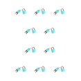 thumbnail image 2 of Riwesomey candado juguete accesorio de enseñanza accesorios de bricolaje tamaño compacto capacidad manual sensorial educación temprana suministros Azul claro 10piezas Riwesomey CBP373916, 2 of 5