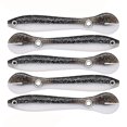 thumbnail image 1 of 5 uds 10cm 6g Bionic Loach señuelo suave negro + blanco Afortunado Sencillez, 1 of 5