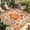 Pumpkin, Crimson, Warm Beige, Sage, variant on Indoor Outdoor Area Rugs,Abstract Vintage Blue Gray Texture Washable Patio Rug Non-slip Quick Dry Camping Rugs,Shabby Watercolor Ombre Floor Carpet for Porch Deck Backyard RV Decor,4x6ft