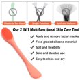 thumbnail image 6 of Facial Cleansing Brush, 2 in 1 Silicone Face Mask Brush & Face Scrubber, For Exfoliating, Massaging, Remove Blackheads, Makeup Skincare Removal, Applicator for Mud, 6 of 6