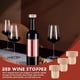 thumbnail image 4 of 20 Tapones de Corcho en Forma de T para de Vino, Reutilizables, de Madera y Goma., 4 of 7