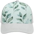 thumbnail image 1 of Green Leaves Pattern Baseball Cap Classic Golf Cap Soft Dad Hat Multicolor Adjustable Low Profile Hat Unisex, 1 of 3