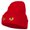 Red, variant on Cat Eyes Embroidered Long Beanie - Red OSFM