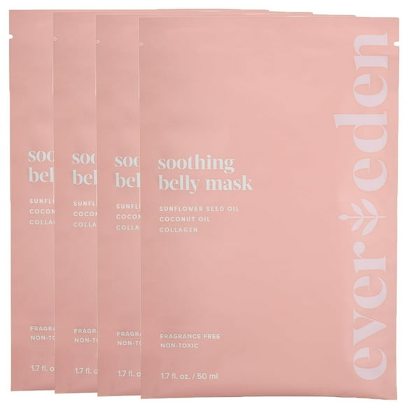 Mascarilla para el vientre Evereden, calmante para mujeres embarazadas, 4 mascarillas