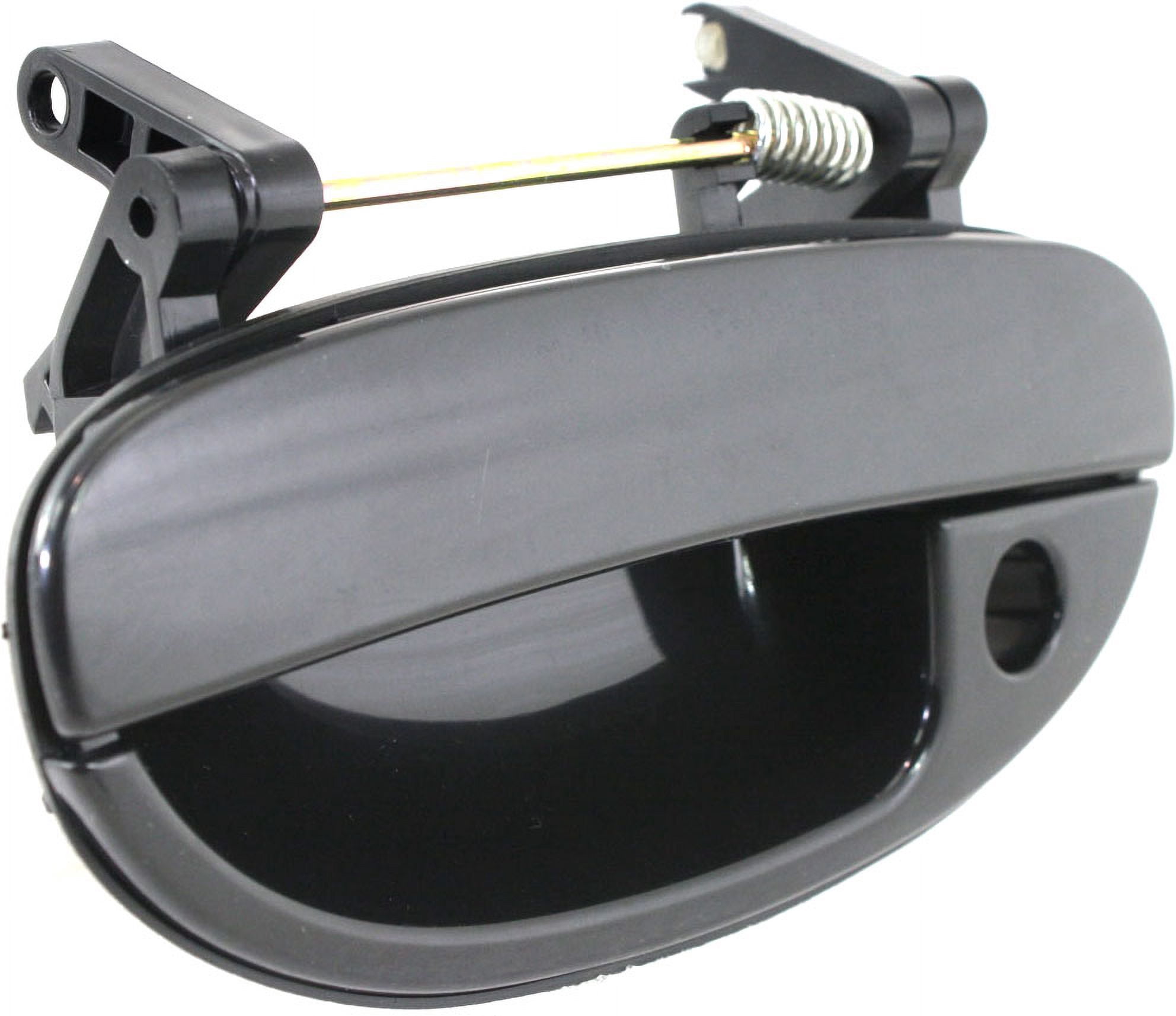 Replacement D462152 Exterior Door Handle Compatible with 1999-2002 Daewoo Nubira Front, Left Driver Smooth Black