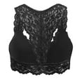 thumbnail image 4 of yunLCZ Women's Smooth Cotton T-Shirt Bra Sexy Underwear For Women New Plus Size Vest Crop Wire Free Bra Lingerie V Neck Lingerie S 3XL Bras for Women, 4 of 4