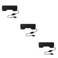 thumbnail image 1 of crativent ZYElroy Portable Mini USB Stereo Speaker Notebook Laptop Computer PC Screen Clip-on Music Player Black 3Set, 1 of 6