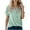 Green, variant on Women's Tops Summer Trendy V Neck Twist Front Short Sleeve Shirts Casual Loose Comfort Breathable Blouses (XL, Yellow)