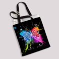 thumbnail image 2 of PKQWTM Butterfly Canvas Shoulder Bags Handbags Tote Bags Shopping Bag, 2 of 2