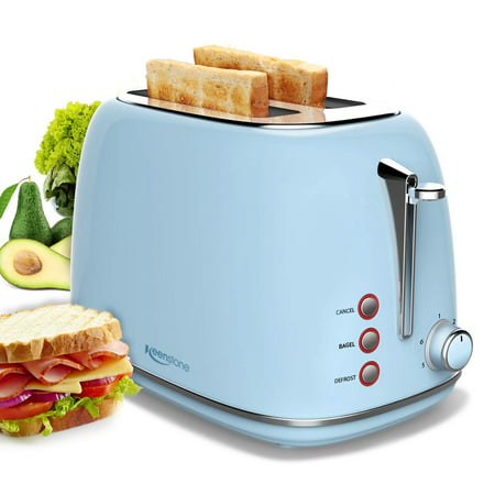 2 Slice Toaster with Bagel, Cancel, Defrost Function and 6 Bread Shade Settings Bread Toaster, Extra Wide Slot and Removable Crumb Tray Stainless Steel (Best 4 Slice Toaster 2019)
