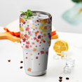 thumbnail image 3 of 30oz Autumn Fall Leaves Pattern Tumblers Stainless Steel Tumbler with Lid and Straw,Vacuum Insulated Double Wall Travel Tumbler Cups Mug with Cleaning Brush for Coffee,Tea, 3 of 7