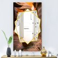 thumbnail image 4 of DESIGN ART Designart 'Lower Antelope Slot Canyon In Reflected Sunlight' Traditional Mirror - Printed Wall Mirror 23.7in.x31.5in., 4 of 5