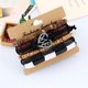 thumbnail image 5 of Pulsera de cuero hecha a mano tejida Retro elegante con cuentas DIY pulsera de cuero para hombres regalo hombres mujeres, 5 of 7
