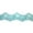 Aqua Blue, variant on White Green Hot Pink Aqua Blue Yellow 1.6" Embroidered Beaded Lace Trim by Yard