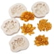 thumbnail image 1 of Molde de silicona para Fondant de flores, 4 Uds., para decoración de pasteles, Chocolate, azúcar, dulces, arcilla polimérica, proyectos de elaboración de jabón, 1 of 5