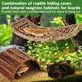 thumbnail image 6 of VNEKVA Bearded Dragon Tank Accessories Set, Reptile Bridge Hammock with Vines, Feeding Bowl & Hide Cave, 6 of 6
