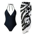 thumbnail image 1 of Trajes de baño tankini para mujer Traje de baño estampado diario para mujer Traje de baño conservador de cuerpo unido Conjunto de dos piezas con falda de playa estampada, 1 of 6