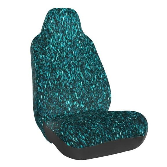 Honeii teal sparkling Print Car Seat Cover,Car Interior Covers,Universal Fit Seat Protector, Compatible with Most Cars, SUVs, Trucks, and Vans