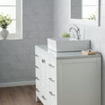 thumbnail image 4 of KRAUS Elavo Square Vessel White Porcelain Ceramic Bathroom Sink with Overflow, 18 1/2, 4 of 8