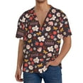 thumbnail image 3 of Gaeub To The Best Mom Men's Lapel Short Sleeve Shirt, Relaxed Fit Shirt, Soft and Breathable for Outdoors Party Travel - Medium, 3 of 7