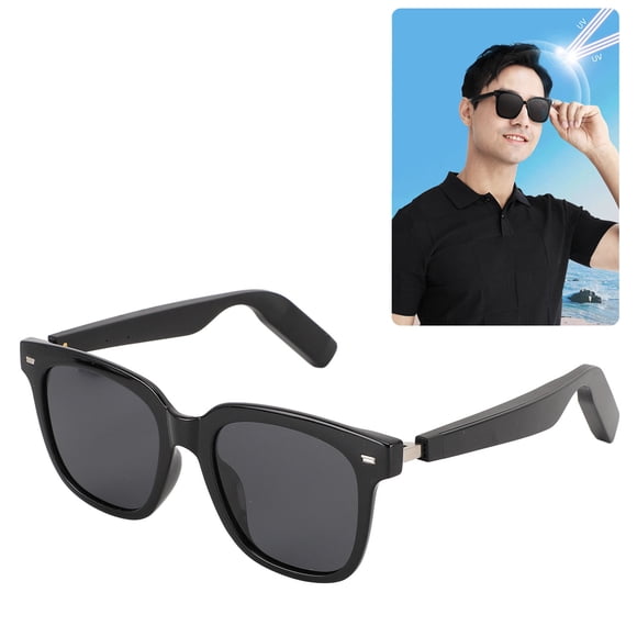 Gafas Inteligentes, Cómodas Gafas De Sol Altavoz De Oído Abierto Llamadas De Música Reducción De Ruido Protector UV Para Ciclismo Al Aire Libre