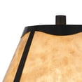 thumbnail image 2 of 30 Inch 3 Way Table Lamp, Beige Mica Shade, Rubberwood and Black Metal Body, 2 of 5