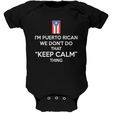 Don't Do Calm - Puerto Rican Black Soft Baby One Piece