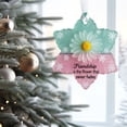 thumbnail image 1 of Snowflake Shaped Sea Glass Friendship Hanging Ornament Decorative for Memories and Festive, 1 of 3