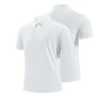 thumbnail image 3 of Fnnxeal Polo Shirts for Men, Short Sleeves Casual Summer Big and Tall Shirt Collared Mens White Polo Shirts Size XL, 3 of 8