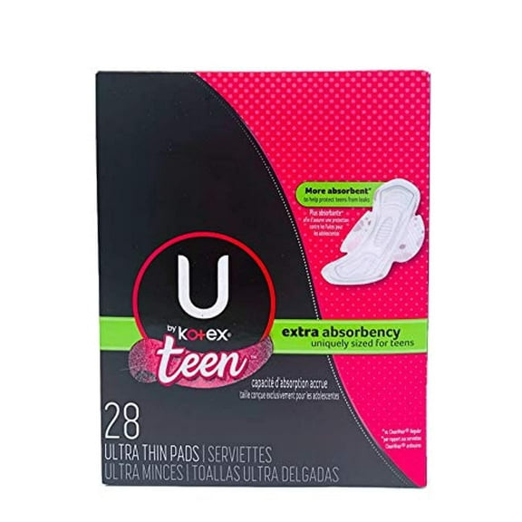 Balance Sized for Teens Ultra Thin Pads with Wings  Extra Absorbency (Pack of 12)