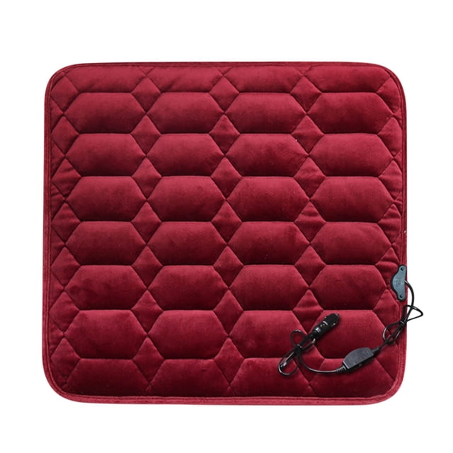 Heating Pad To Plug Into Lighter in Car Heated Car Seat Cushion, 12V/24V Portable Car Heating Pad Back Massager, Heating and Ventilation Function Winter Driving