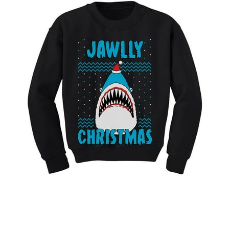 

Tstars Boys Unisex Ugly Christmas Sweater Jawlly Christmas Shark Kids Christmas Gift Funny Humor Holiday Shirts Xmas Party Christmas Gifts for Boy Toddler Kids Sweatshirt Ugly Xmas Sweater