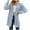 Light Blue, variant on XFLWAM Women's Knitted Sweaters Long Cardigan Casual Lightweight Open Front Long Sleeve Cardigans Soft Drape Color Block Fall Coat Outwear