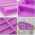 thumbnail image 3 of 2pcs 8 Cavity Large Rectangle Granola Bar Silicone Moulds Nutrition/cereal Bar Moulds Energy Bar Maker For Chocolate Truffles Bread Brownie Cornbread, 3 of 5