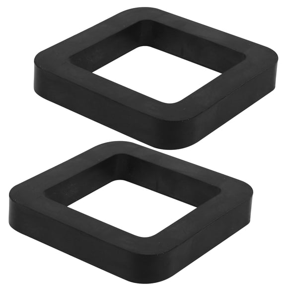 RENACLIPY Black Rubber Hitch Anti-Rattle Pads for Trailer Accessories, 2 Pieces and Easy to Install