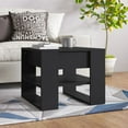 thumbnail image 1 of vidaXL Coffee Table Black 55.5x55x45 cm Engineered Wood, 1 of 4