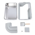 thumbnail image 2 of Stainless Steel Cat Litter Box, Large Cat Litter Box Leakproof  for Large Cats, 2 of 7