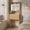 Nature Wood, variant on UGTOO 3-in-1 Vanity Desk with LED Lights & 2 Drawers, Space-Saving Makeup Table with Mirror, Modern Wood Dressing Table for Small Bedrooms Compact Design