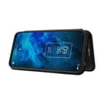 thumbnail image 3 of For TCL 10 5G UW(US Version) Carbon Fiber Texture Horizontal Flip TPU + PC + PU Leather Case with, 3 of 9
