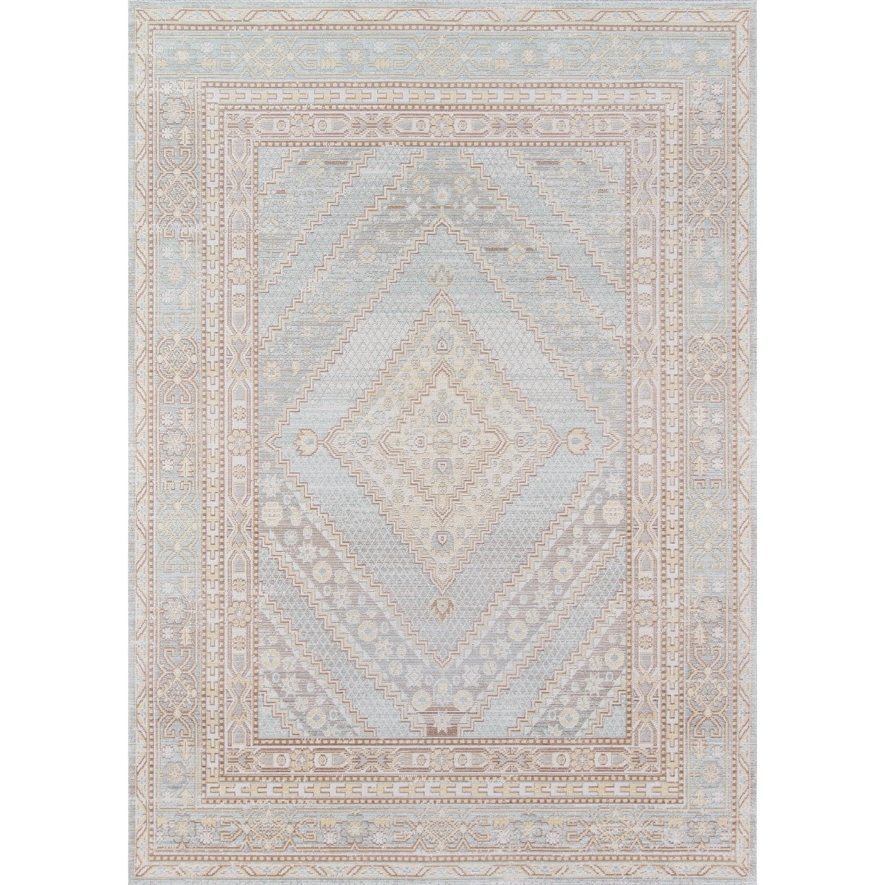 Momeni Isabella Polyester Machine Made Blue Area Rug 9'3" X 11'10"