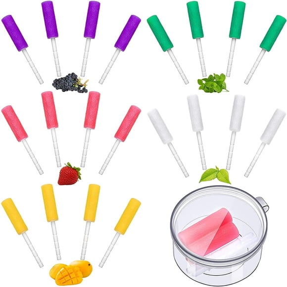 DEELLEEO Aligner Chewies Sets 5 Fruit Flavors Aligner Tray Seaters Chewies with Grip Handles and Storage Boxes for Retainers Chewies Aligner Tray Seaters 5 Colors (5 Pairs)