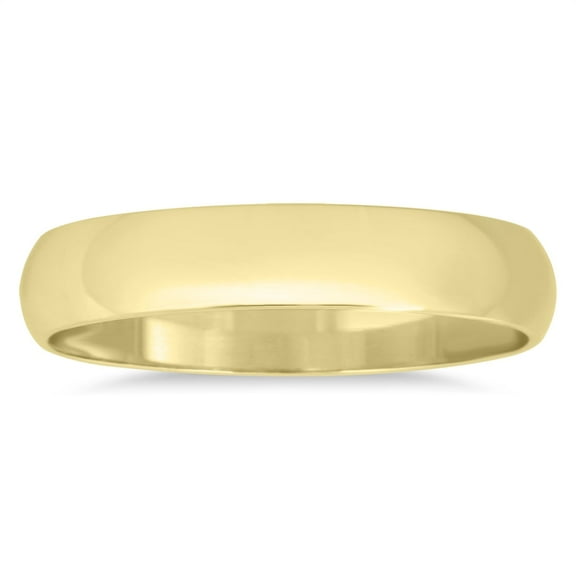 SZUL Women's 3mm Domed Wedding Band in 10K Yellow Gold